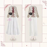 Kenisu Oneset Outfit Wanita Remaja Kuki Outfit Hangout Kekinian - KK230